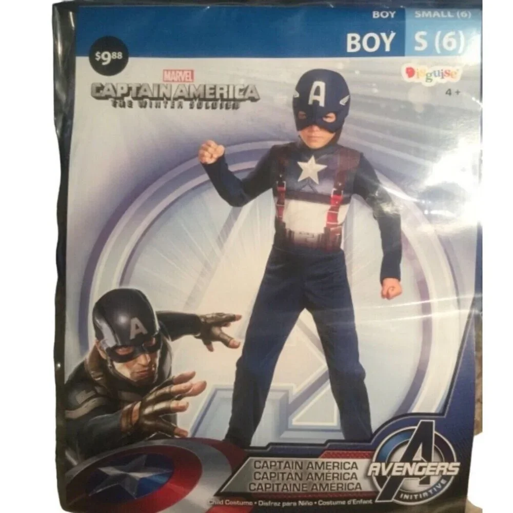 Avengers Captain America The Winter Soldier Costume Boys Sm 6 Never worn